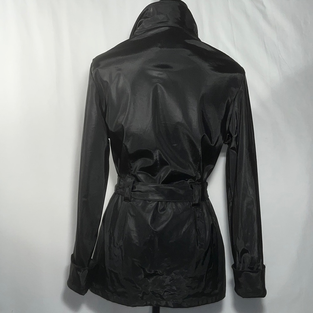 CoolWear Rainwear Double-breasted Trench with self-tie belt in polyester Small - Picture 4 of 11